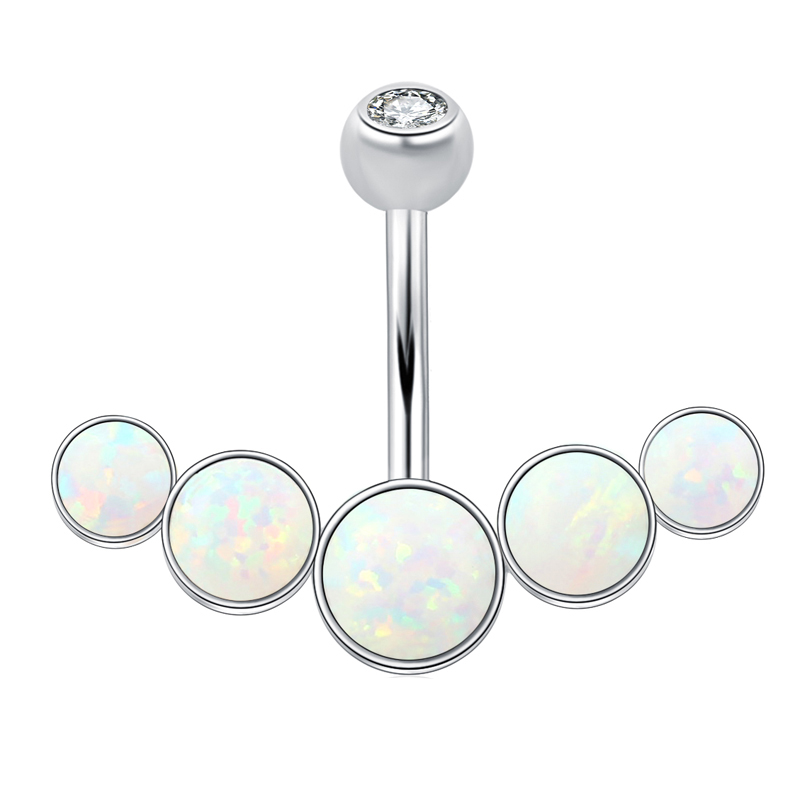 Body Jewelry Materials - Anello per ombelico in argento sterling