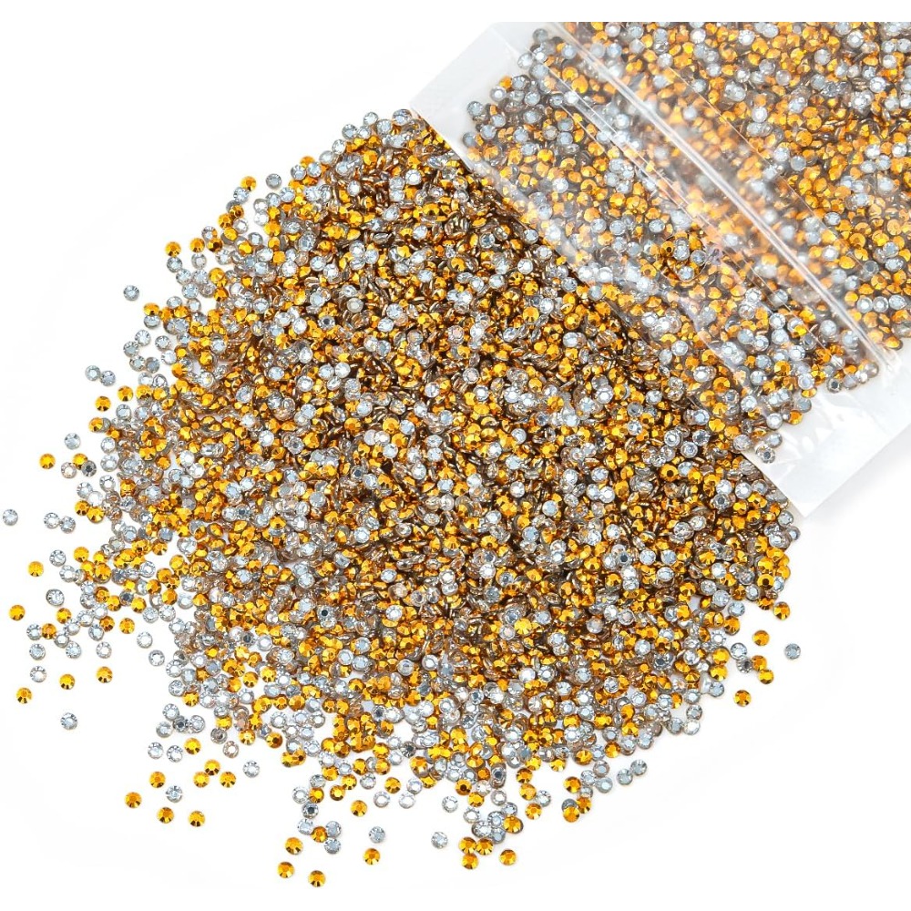 Yellow Body Jewelry - 10000 Pezzi di Strass in Resina