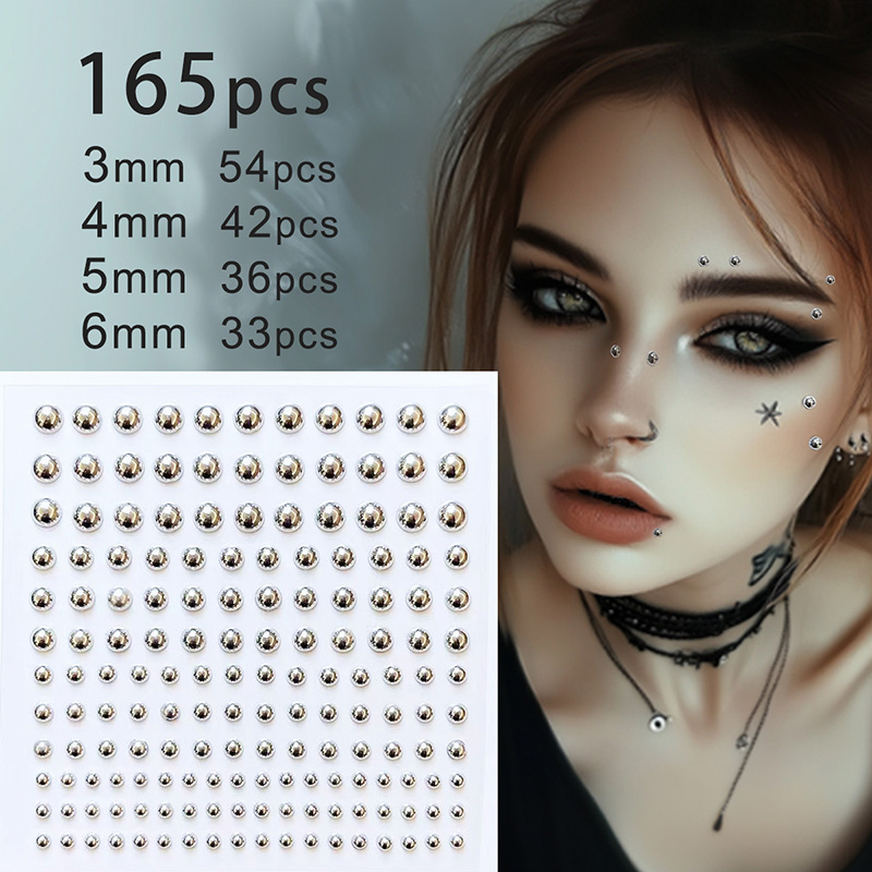 Body Jewelry Eyebrow - Adesivo per tatuaggio trucco per occhi