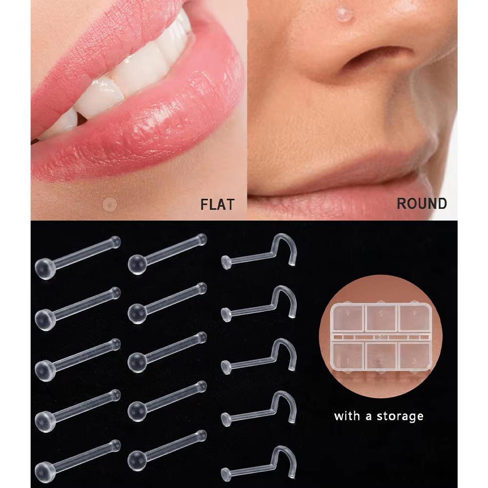 Body Jewelry Materials - 20 pezzi / scatola acrilico rotondo