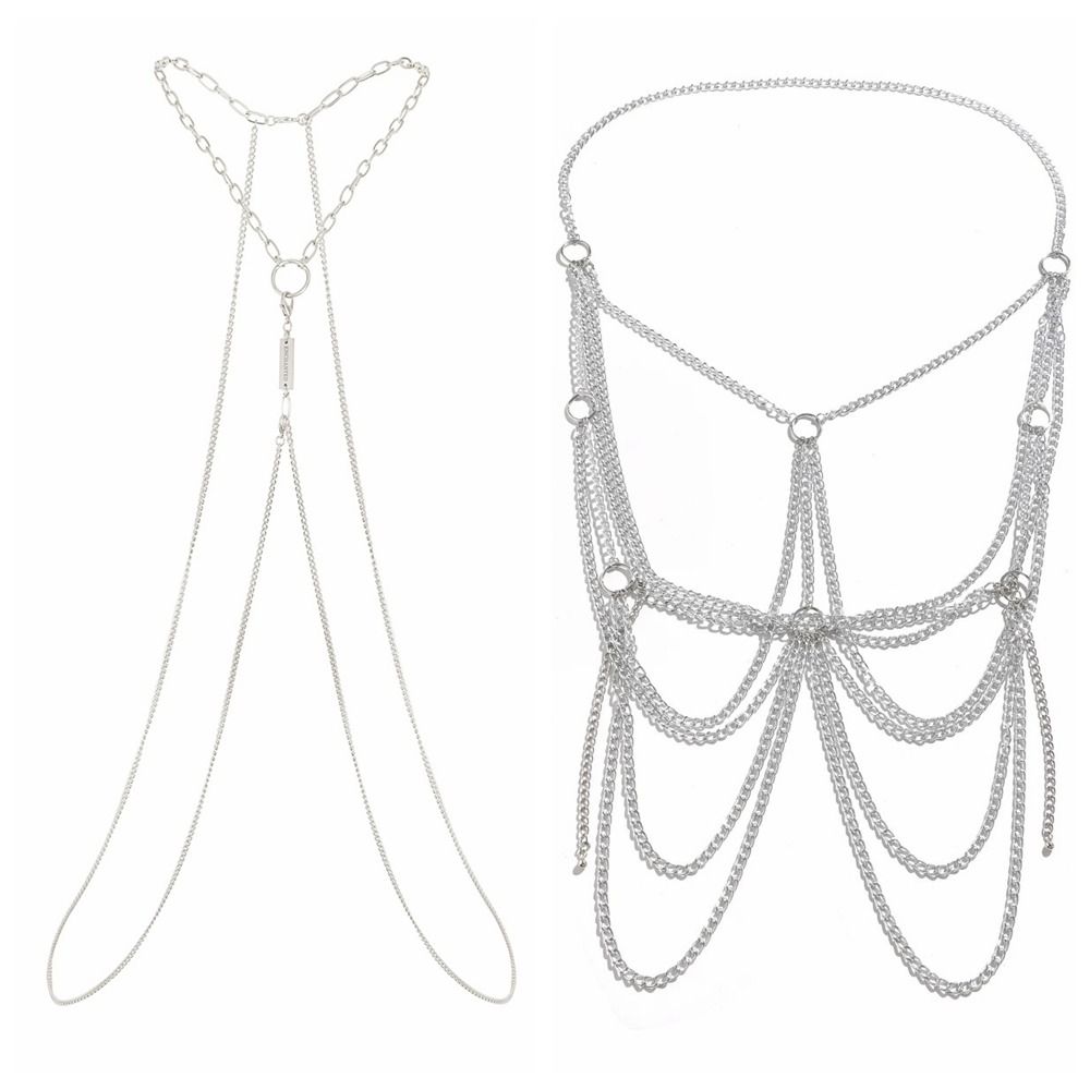 Body Jewelry Materials - Catena per il petto in alluminio