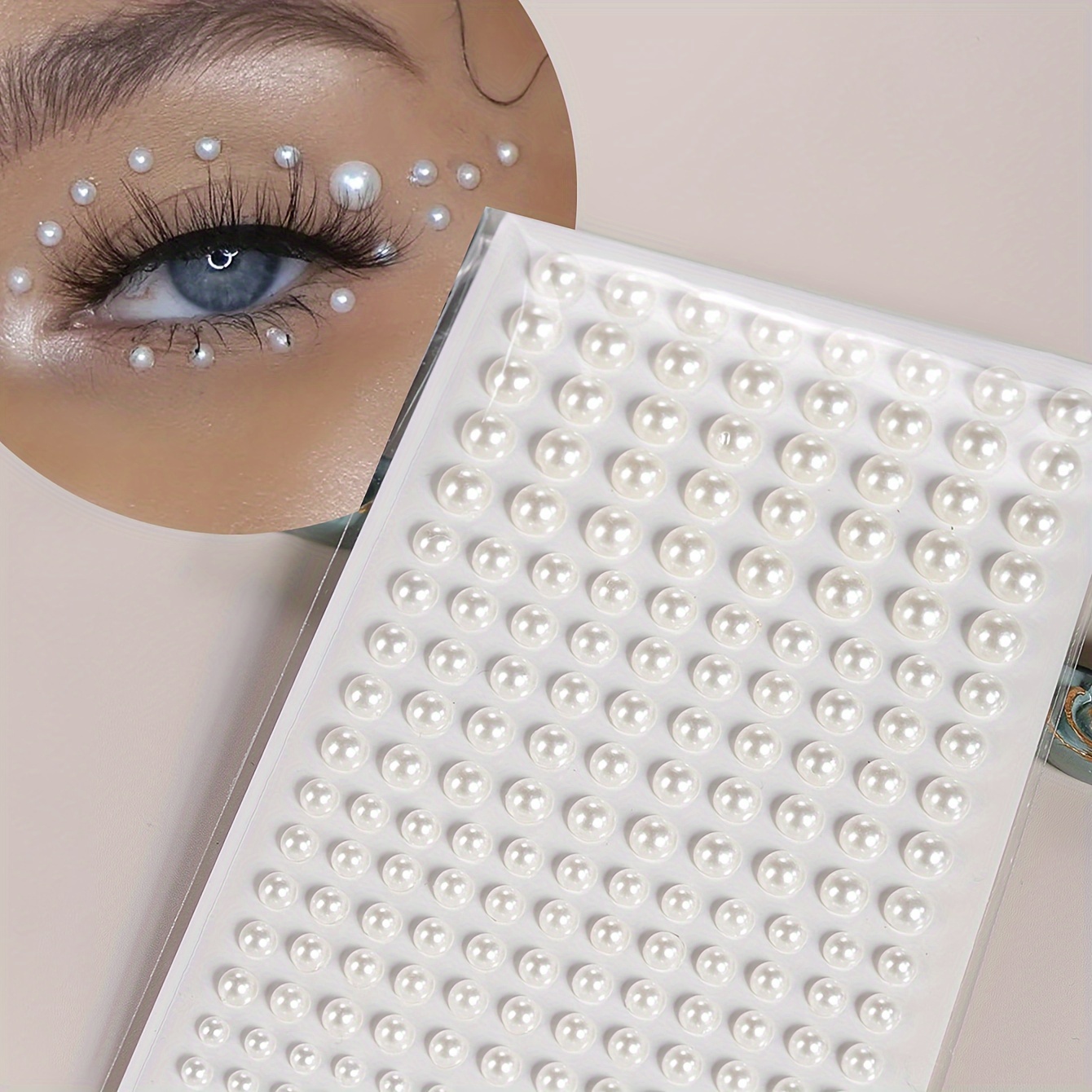 Body Jewelry Eyebrow - Falsa perla donne tridimensionale facciale decorazione