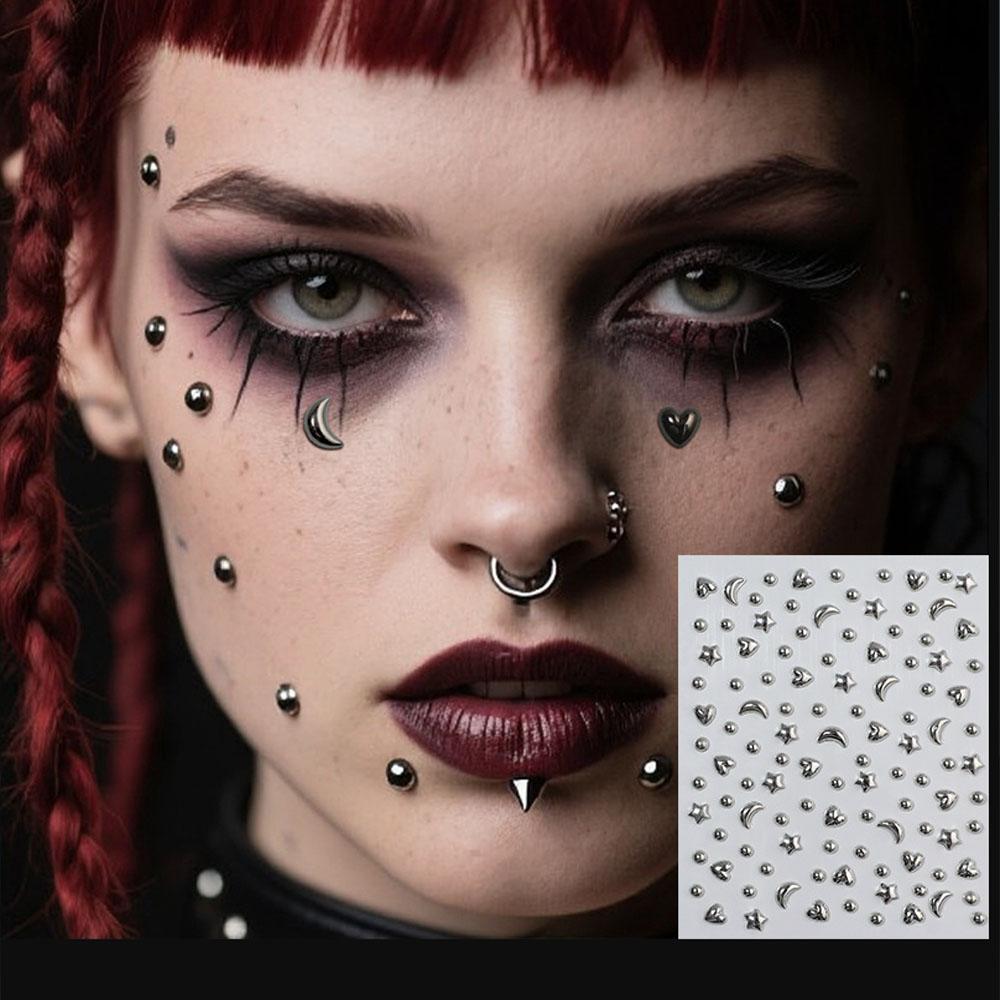 Body Jewelry Eyebrow - 1 Foglio di Adesivi in Acrilico