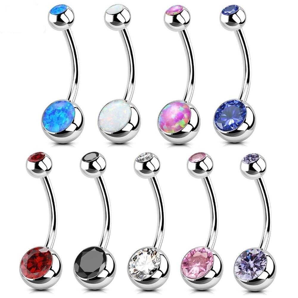 Body Jewelry Materials - Anelli per ombelico in materiale di