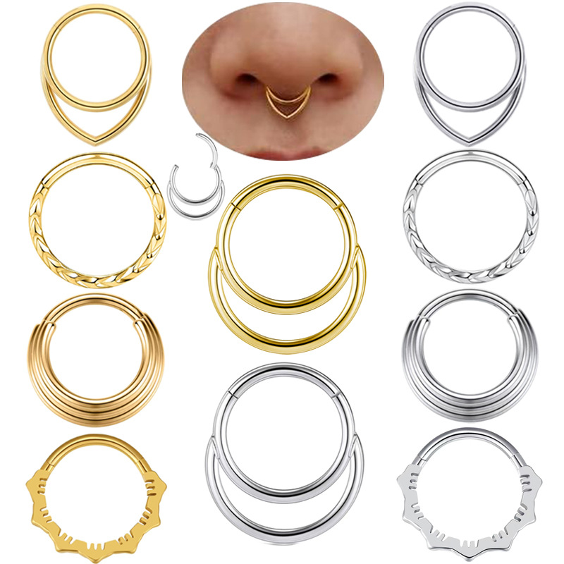 Orecchini a cerchio per naso A - Body Jewelry Cartilage Earrings recensione e prezzo