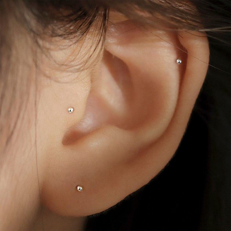 2 pezzi orecchini a bottone co - Body Jewelry Implants recensione e prezzo
