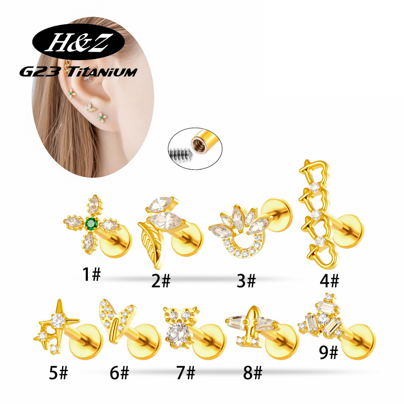1 Pezzo Piercing Labret in Tit - Body Jewelry Implants recensione e prezzo
