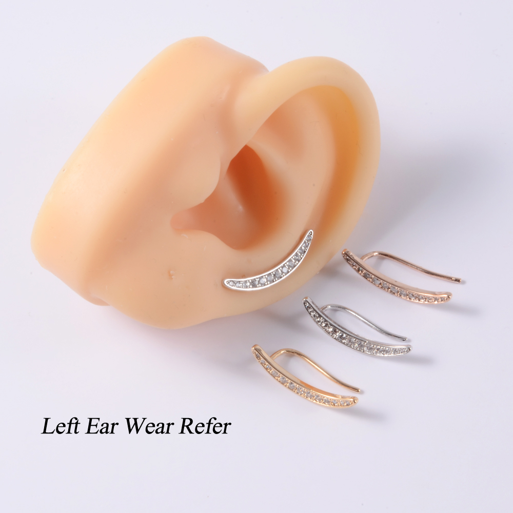 1PC 18G Moda CZ Curvo Cartilag - Body Jewelry Cartilage Earrings recensione e prezzo