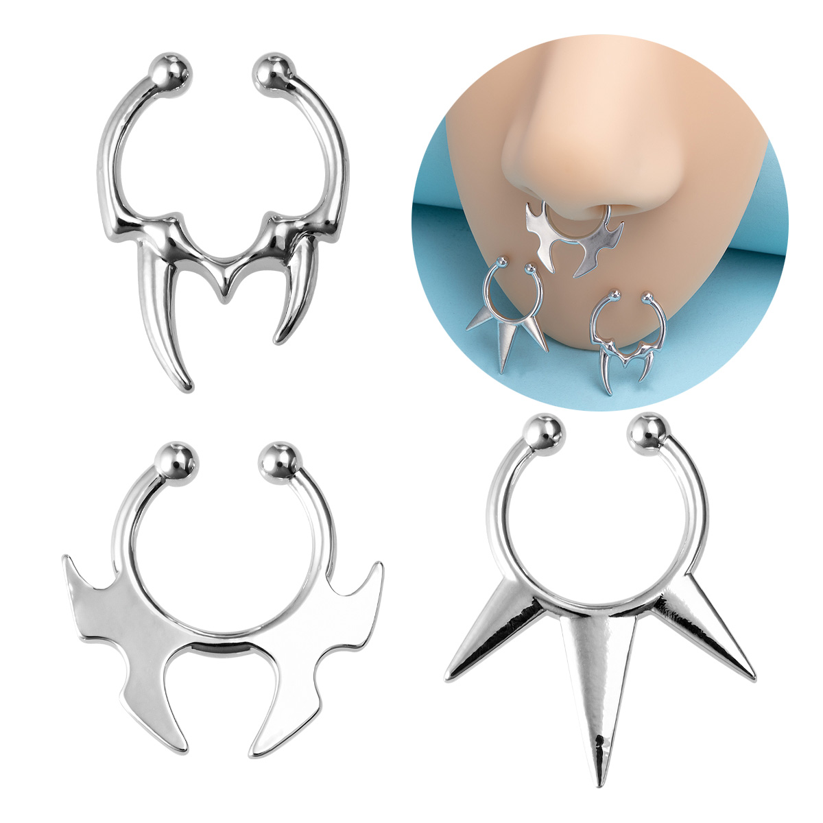 1-3 pezzi clip finte su anelli - Body Jewelry Implants recensione e prezzo