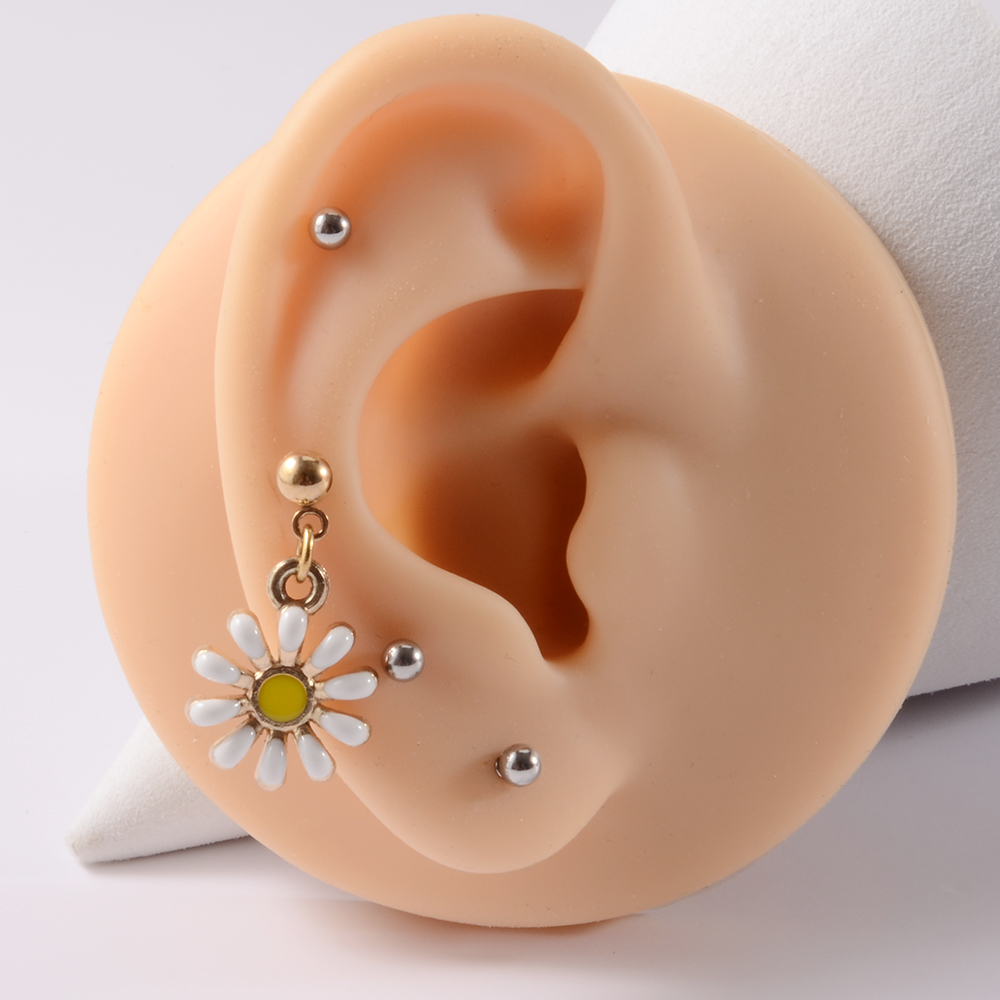 361L acciaio chirurgico Daisy  - Yellow Body Jewelry recensione e prezzo