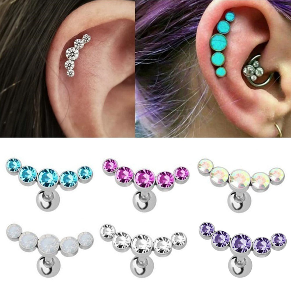 1 Pezzo Orecchino a Perno alla - Body Jewelry Cartilage Earrings recensione e prezzo