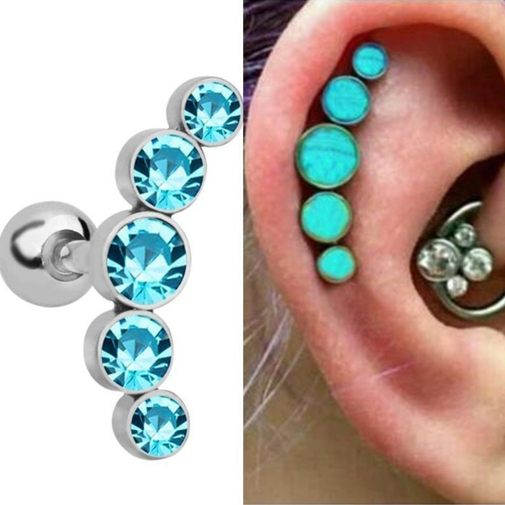 1 Pezzo Orecchino a Perno alla - Body Jewelry Cartilage Earrings recensione e prezzo