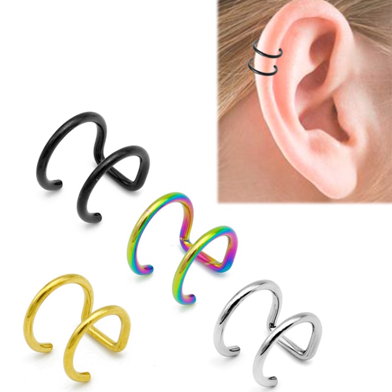 2 Pezzi Orecchini a Clip in Ac - Body Jewelry Cartilage Earrings recensione e prezzo