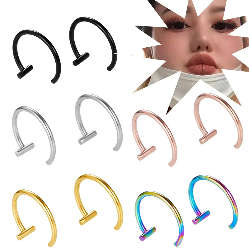Orecchini a cerchio aperti in  - Body Jewelry Cartilage Earrings recensione e prezzo