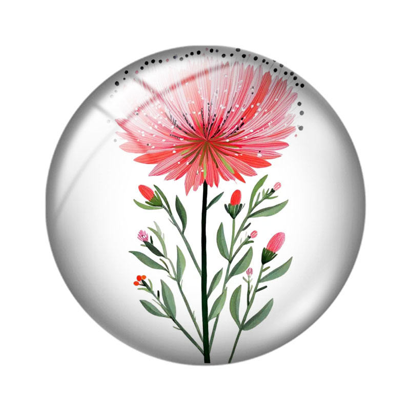 Cabochon in vetro con fiori di - Body Jewelry Top recensione e prezzo