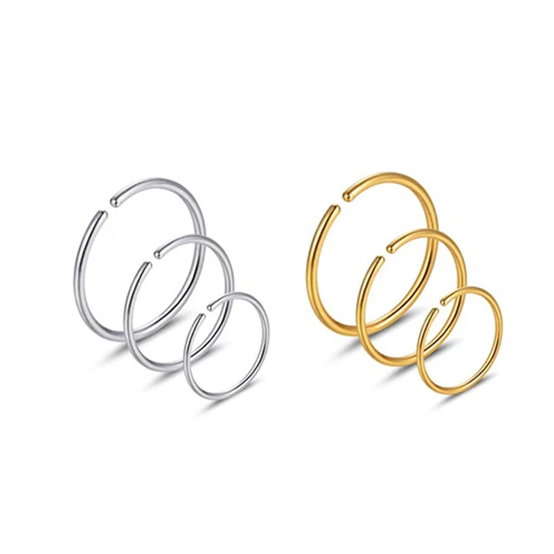 Set di 6 Anelli per Naso Ipoal - Body Jewelry Cartilage Earrings recensione e prezzo