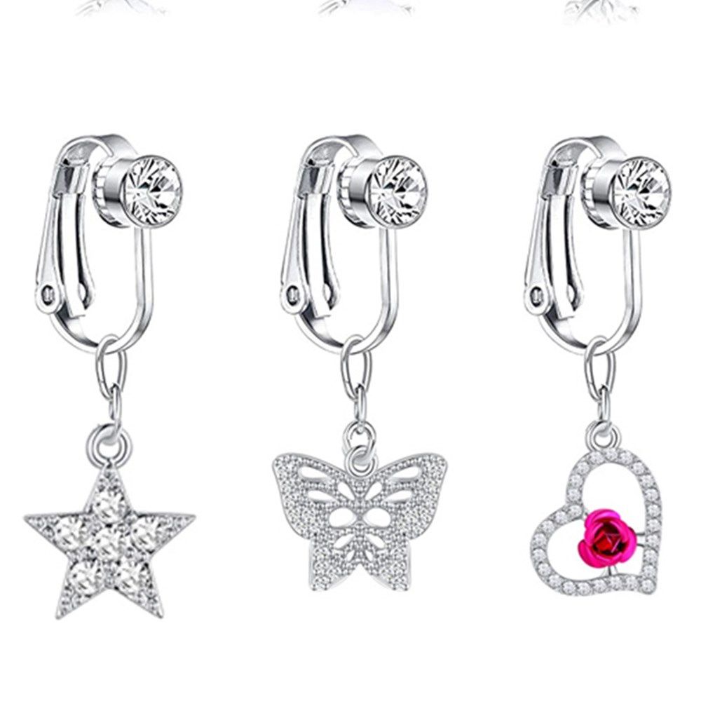 Accessori da spiaggia Clip non - Body Jewelry Cartilage Earrings recensione e prezzo