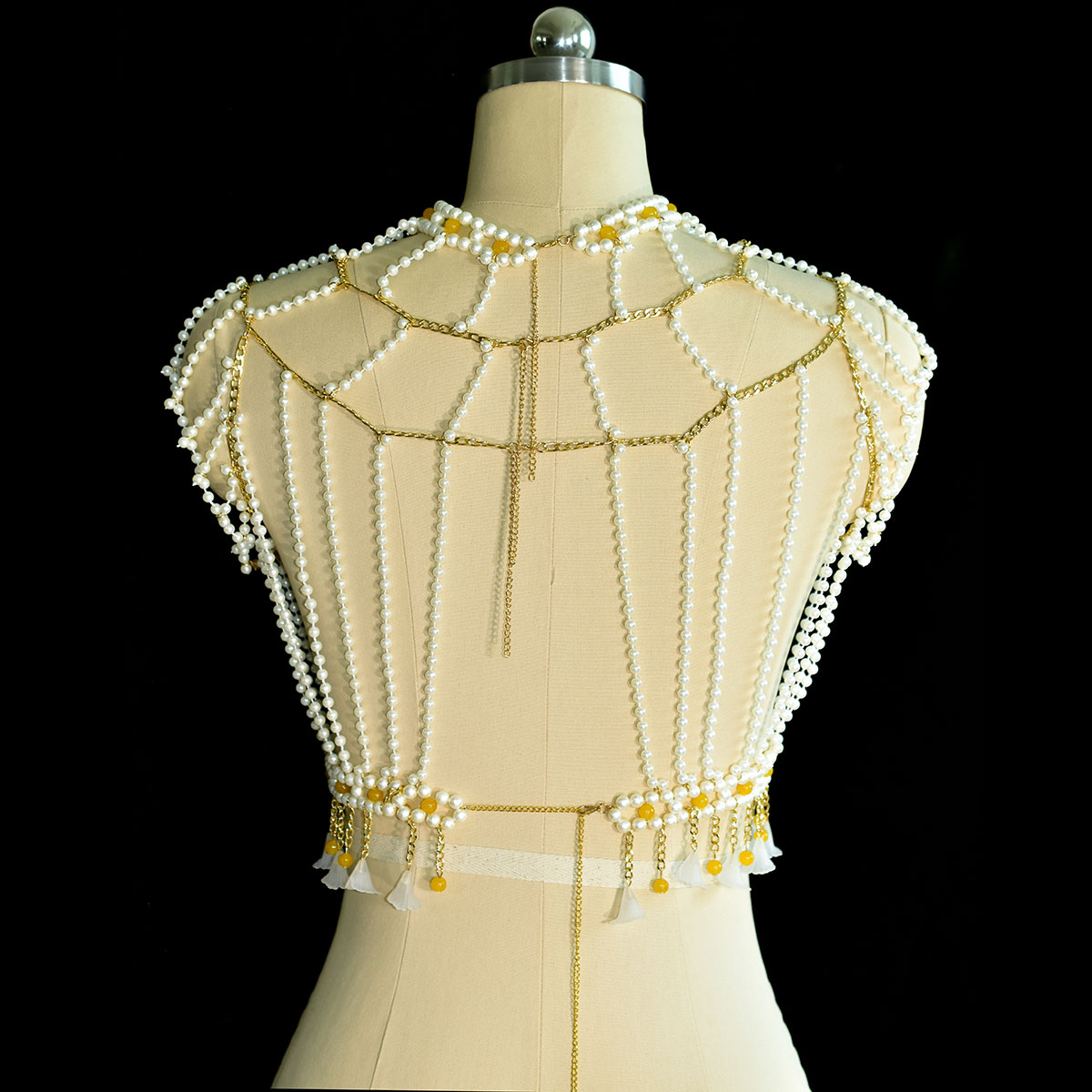 Elegante moda ornata perla imi - Yellow Body Jewelry recensione e prezzo