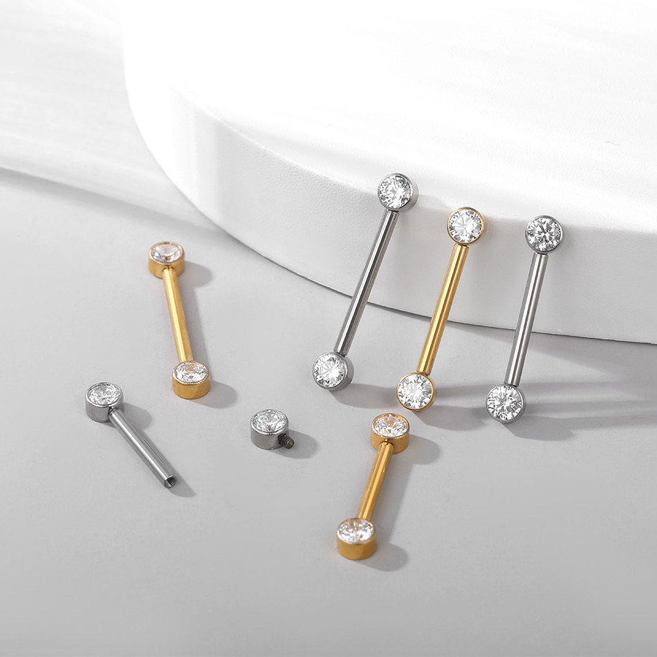 1/5 pezzi piercing al capezzol - Body Jewelry Implants recensione e prezzo